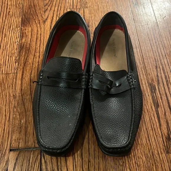 Henry Ferrera Shoes Black Driver Loafers Barely Worn Poshmark